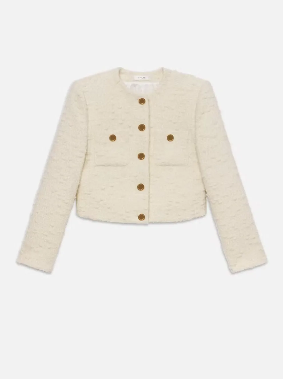Frame - Cropped Button Front Jacket