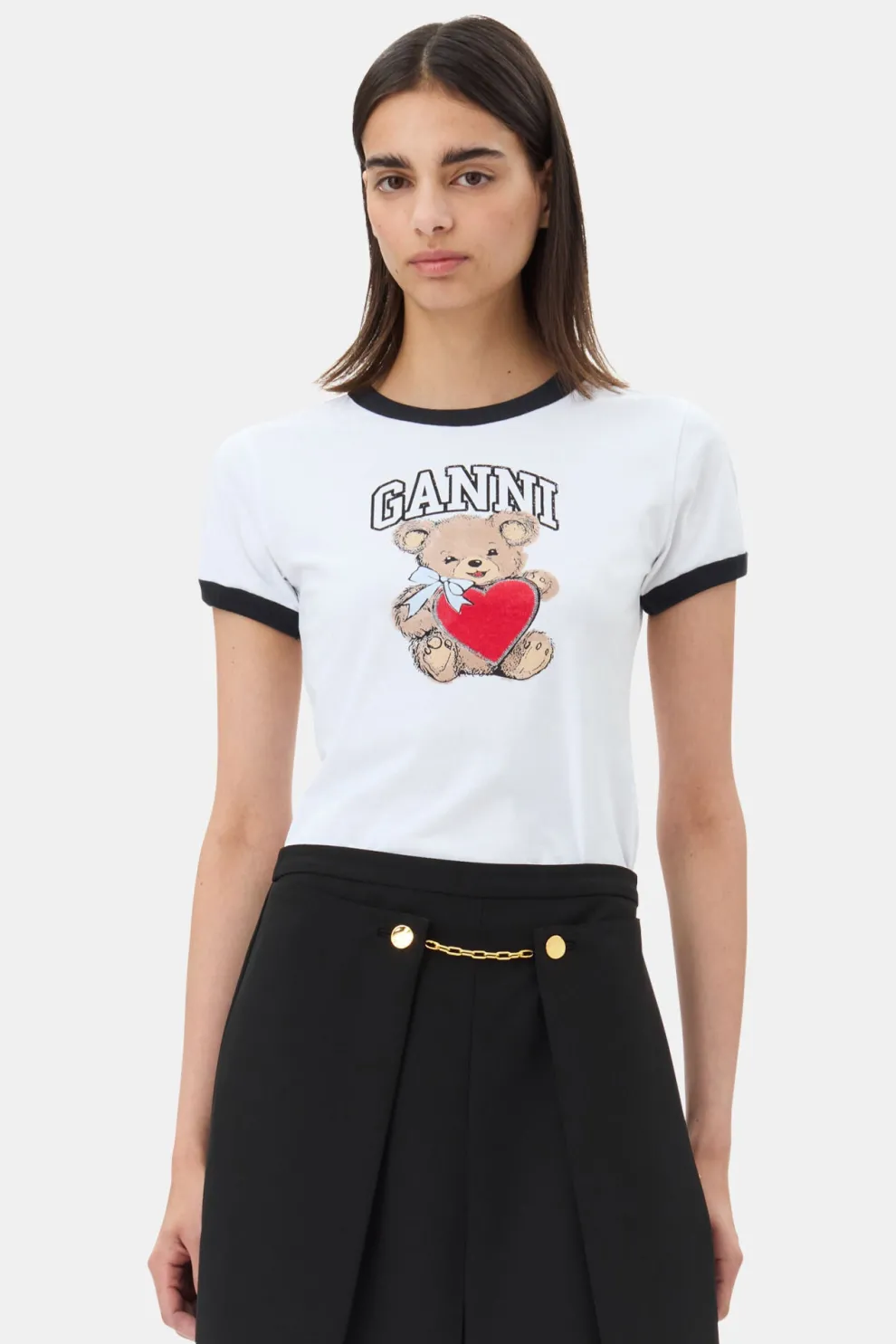 Ganni - Basic Jersey Bear Small T-Shirt