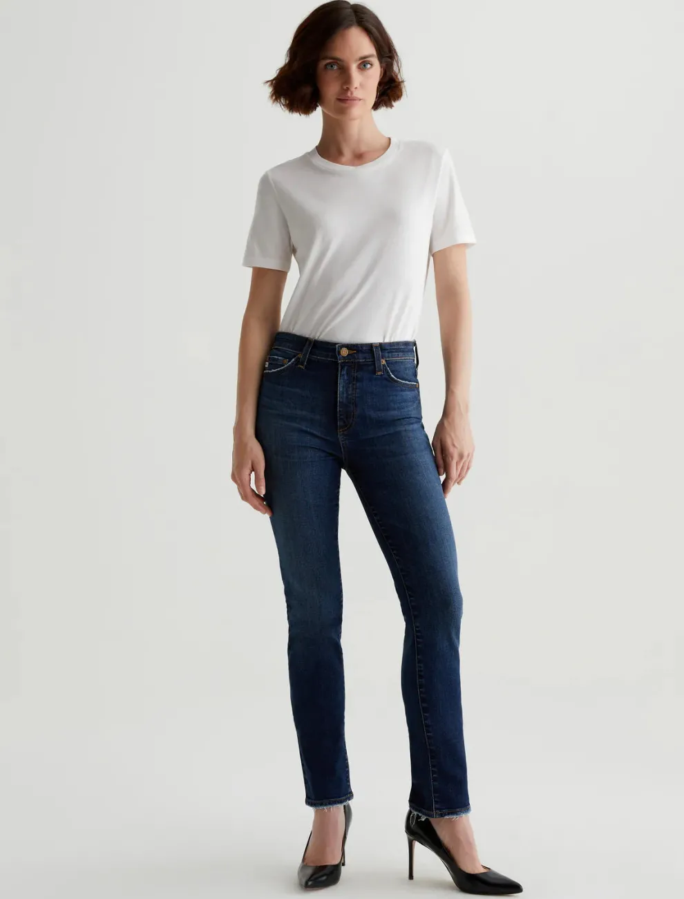 AG Jeans - Mari Extended Mid-Rise Slim Straight