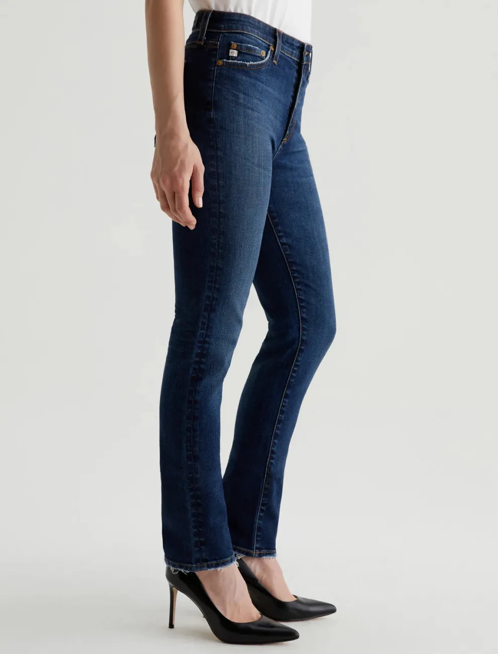 AG Jeans - Mari Extended Mid-Rise Slim Straight