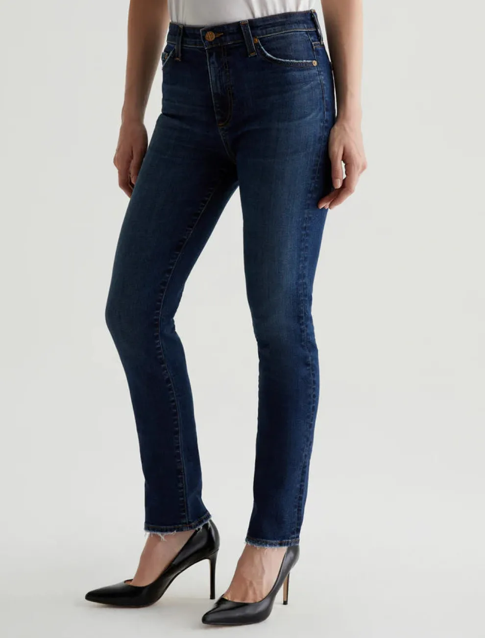 AG Jeans - Mari Extended Mid-Rise Slim Straight