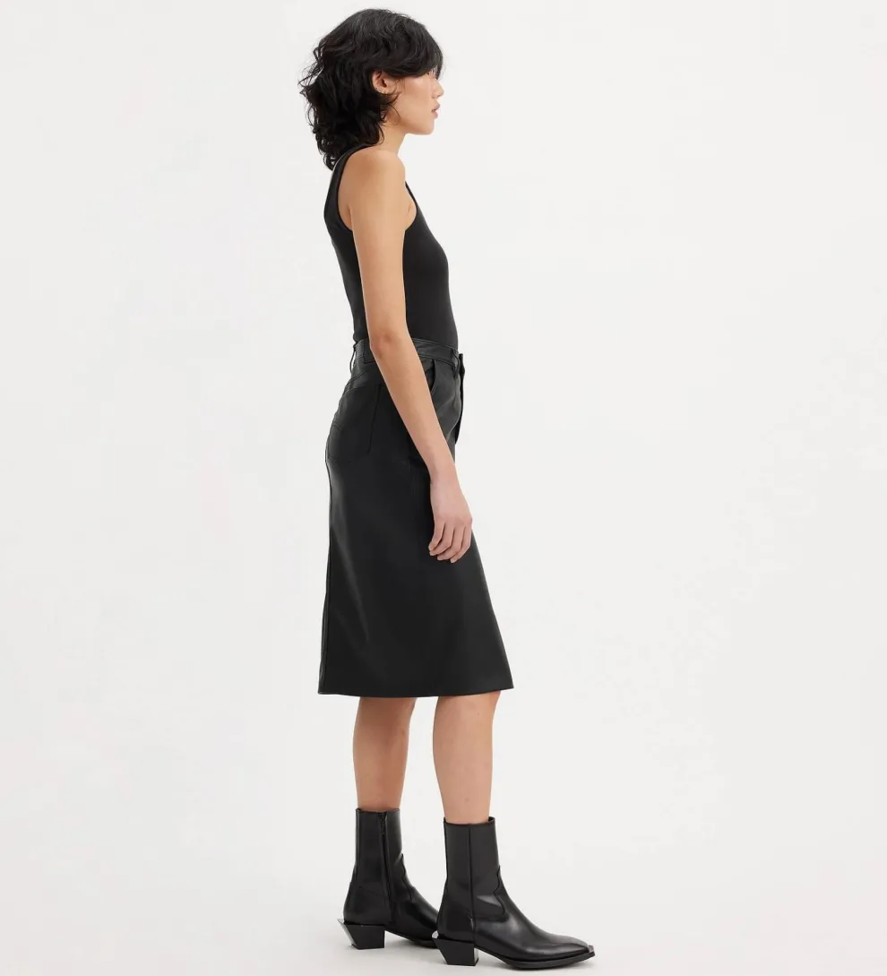 Levi's - Faux Leather Pencil Skirt