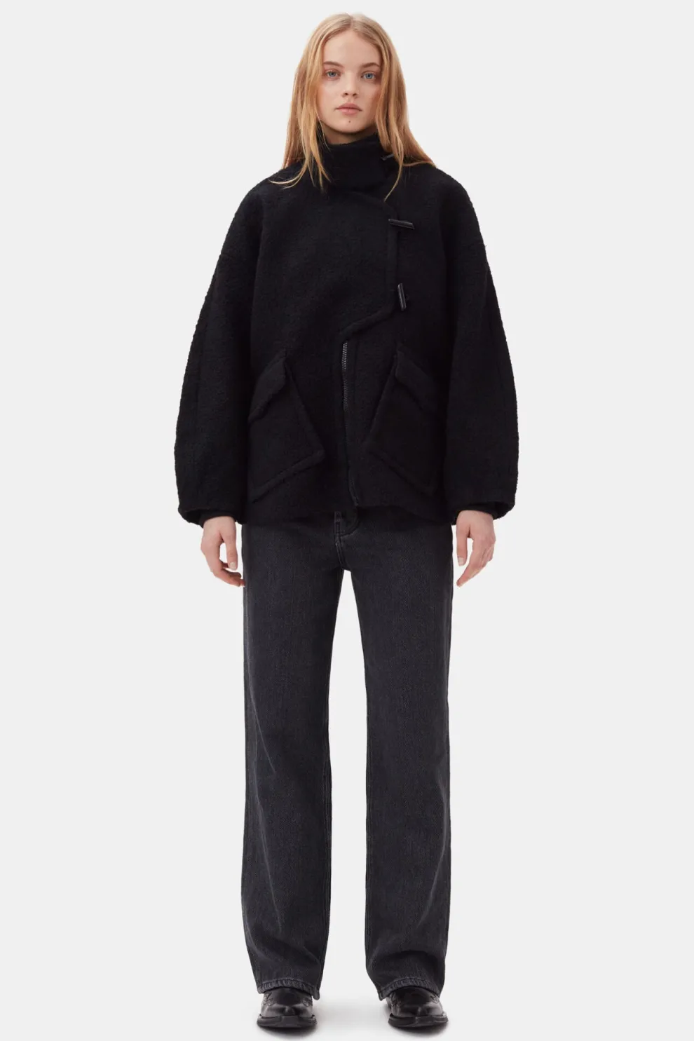 Ganni - Drop Shoulder Half Placket Jacket