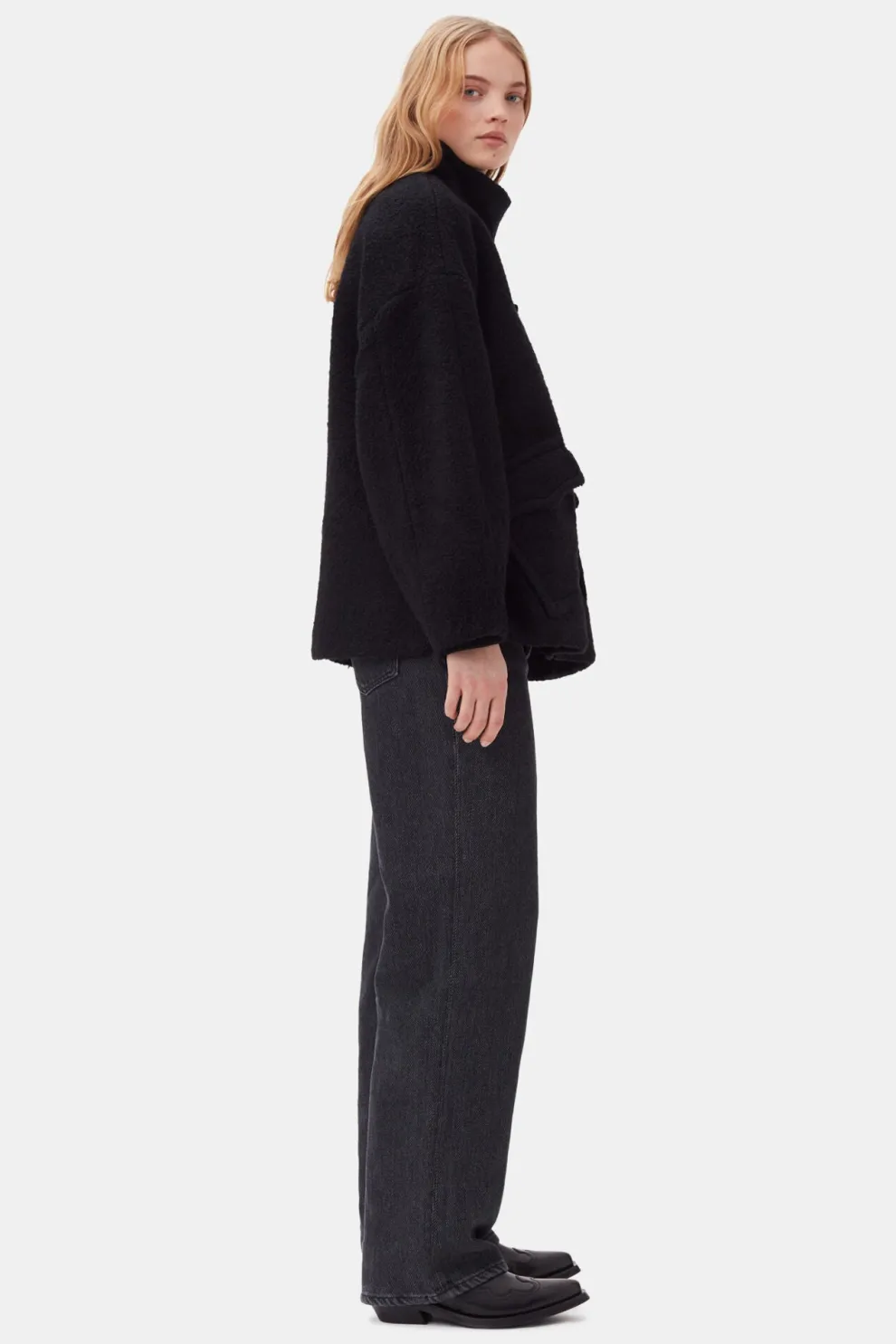 Ganni - Drop Shoulder Half Placket Jacket
