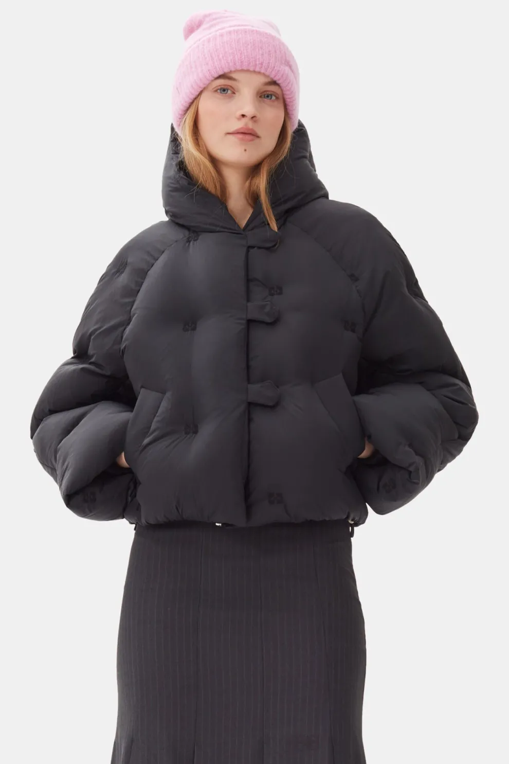 Ganni - Nylon tech Puffer Short Jacket