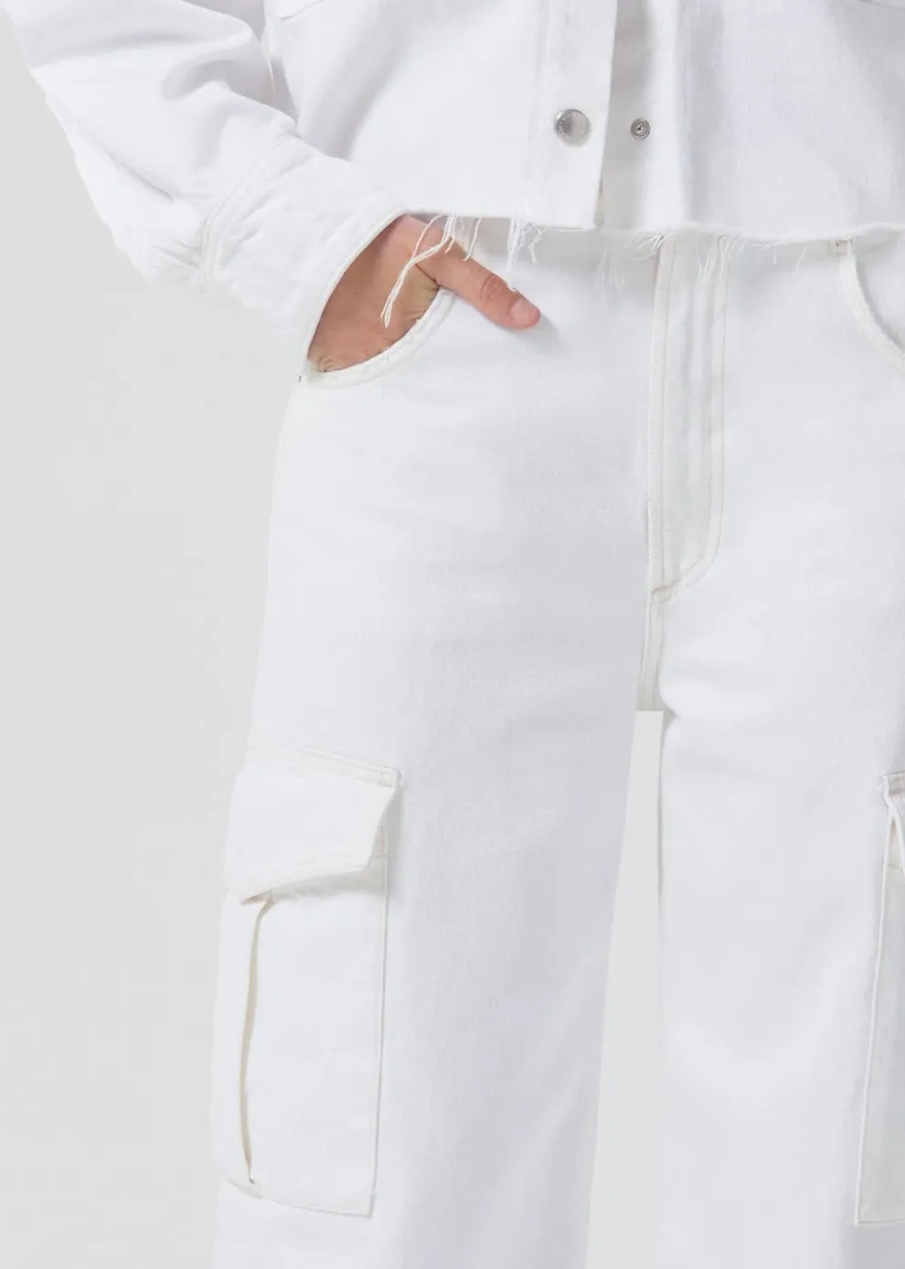 Agolde - Cargo Minka Milkshake (Biological cotton)