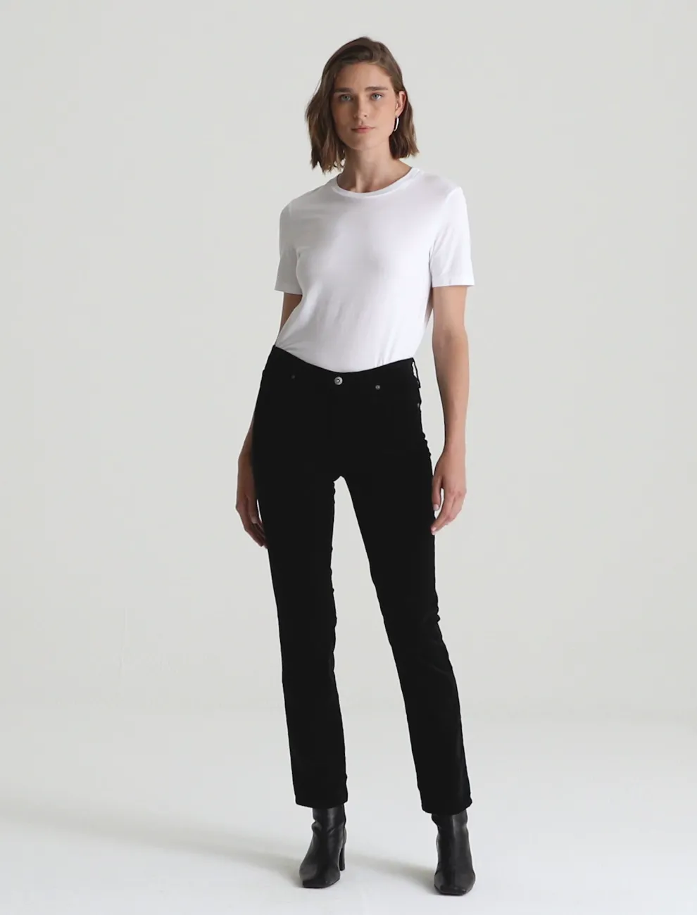 AG Jeans - Mari Corduroy Mid-Rise Slim Straight