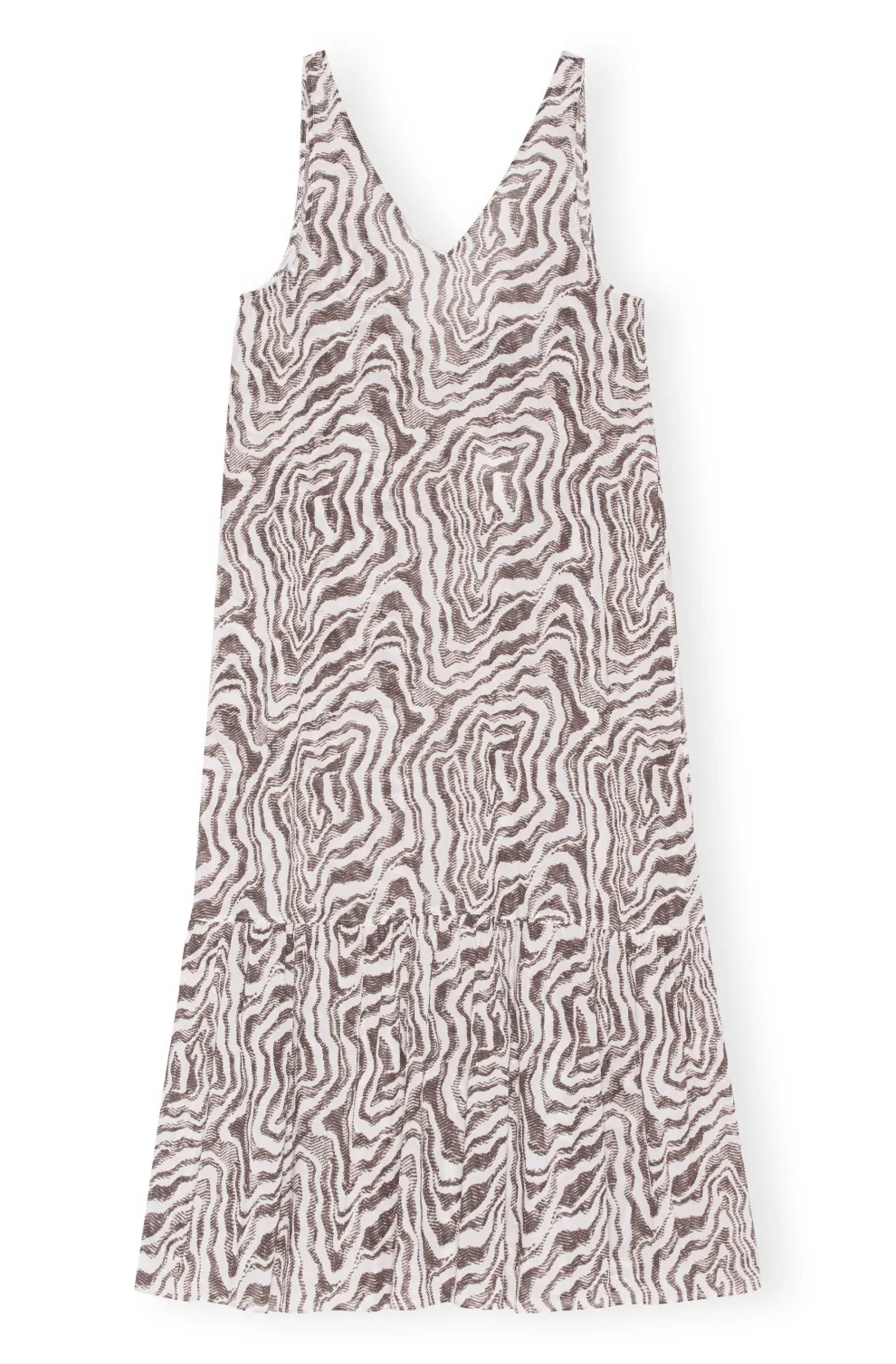 Ganni - Long Light Cotton Dress