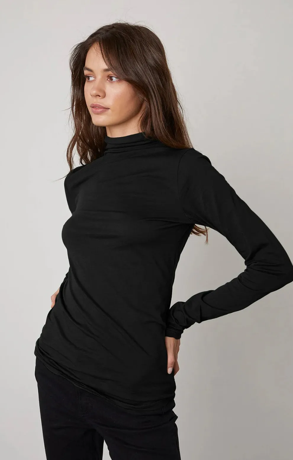 Velvet - Talisia DS Gauzy Whisper Classics Mock Neck