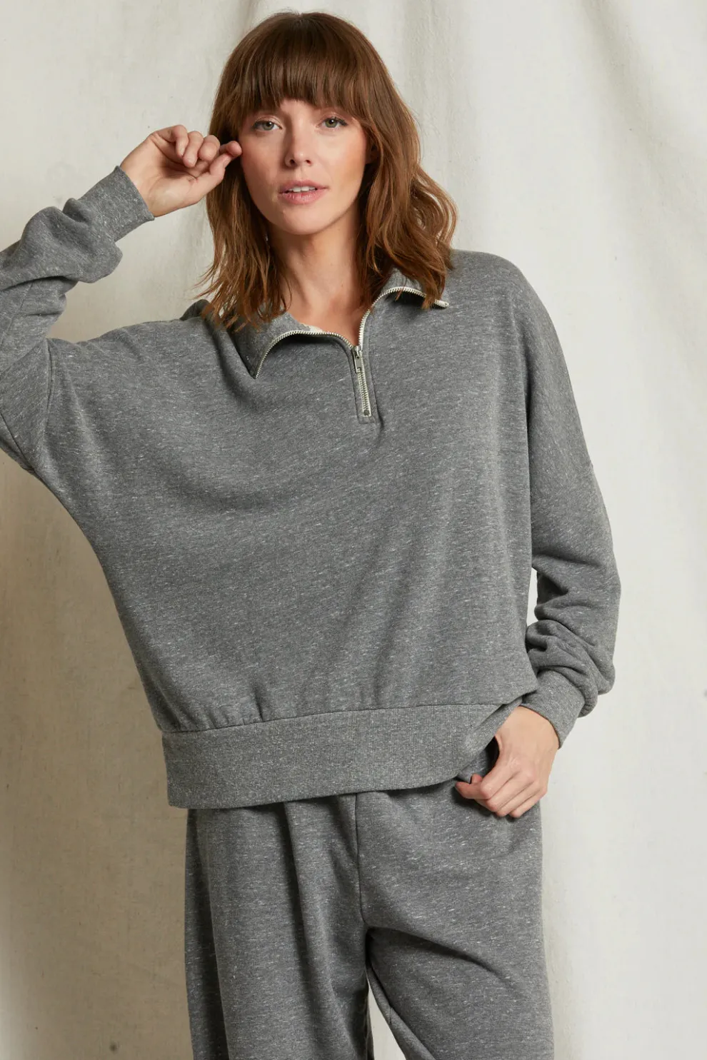 Perfectwhitetee - Drake Luxe Fluff Fleece Half Zip