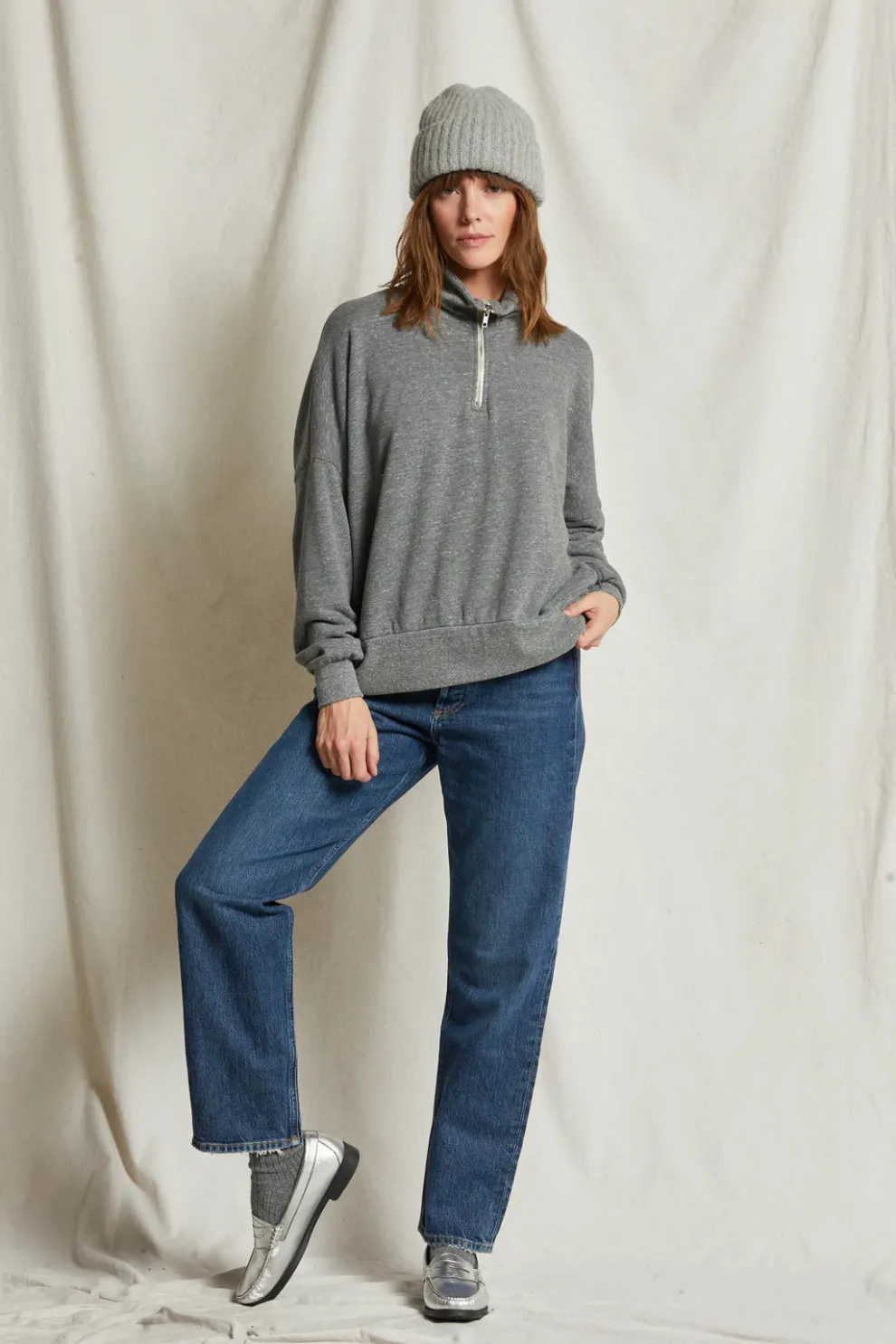 Perfectwhitetee - Drake Luxe Fluff Fleece Half Zip