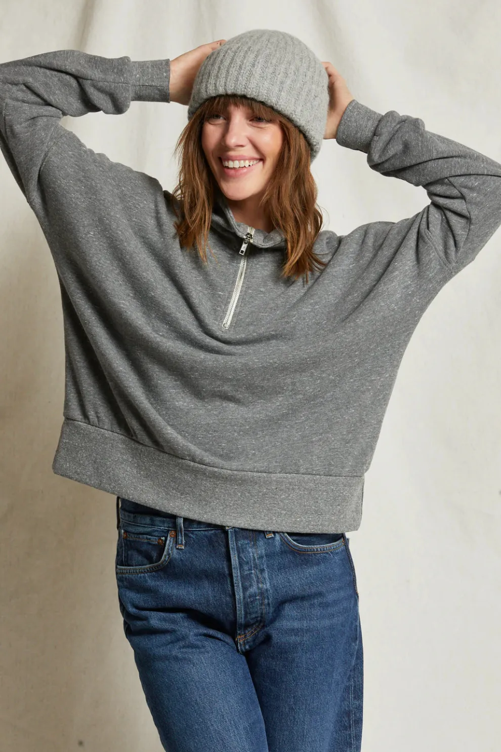 Perfectwhitetee - Drake Luxe Fluff Fleece Half Zip