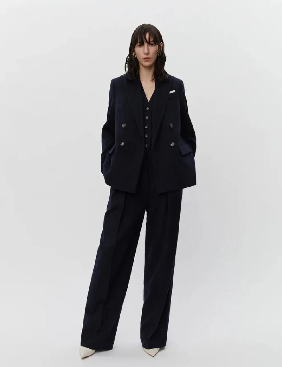 Day - Preston Woolen Pinstripe