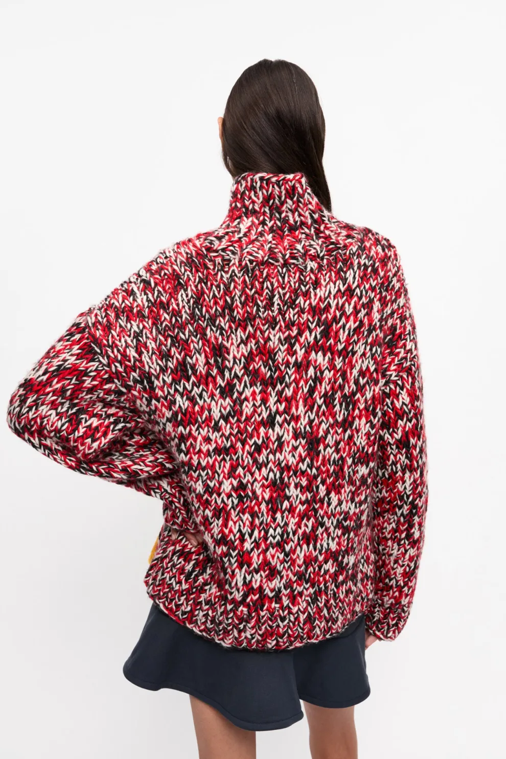 Ganni - Graphic Wool Handknit Turtleneck