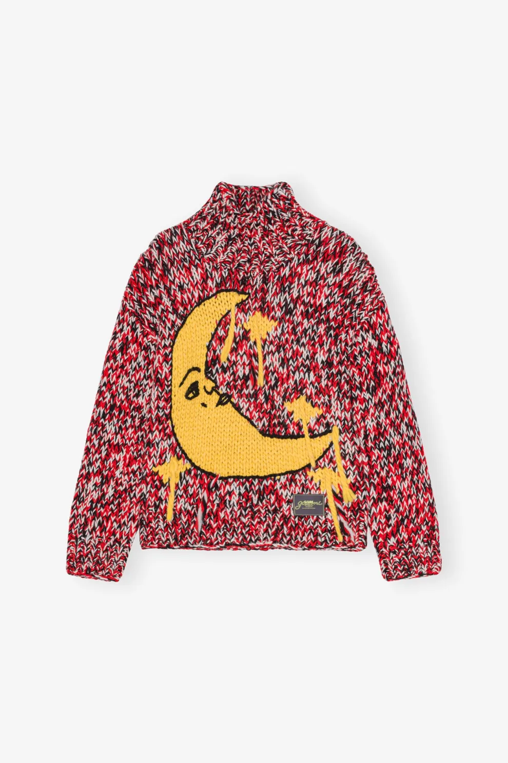 Ganni - Graphic Wool Handknit Turtleneck