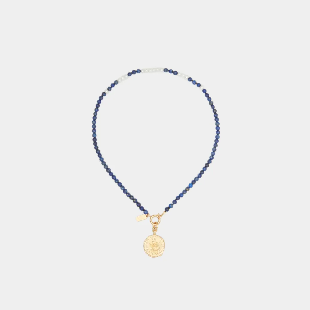 Deux Lions x Billie - Exclusive Lapiz Lazuli 18" Necklace