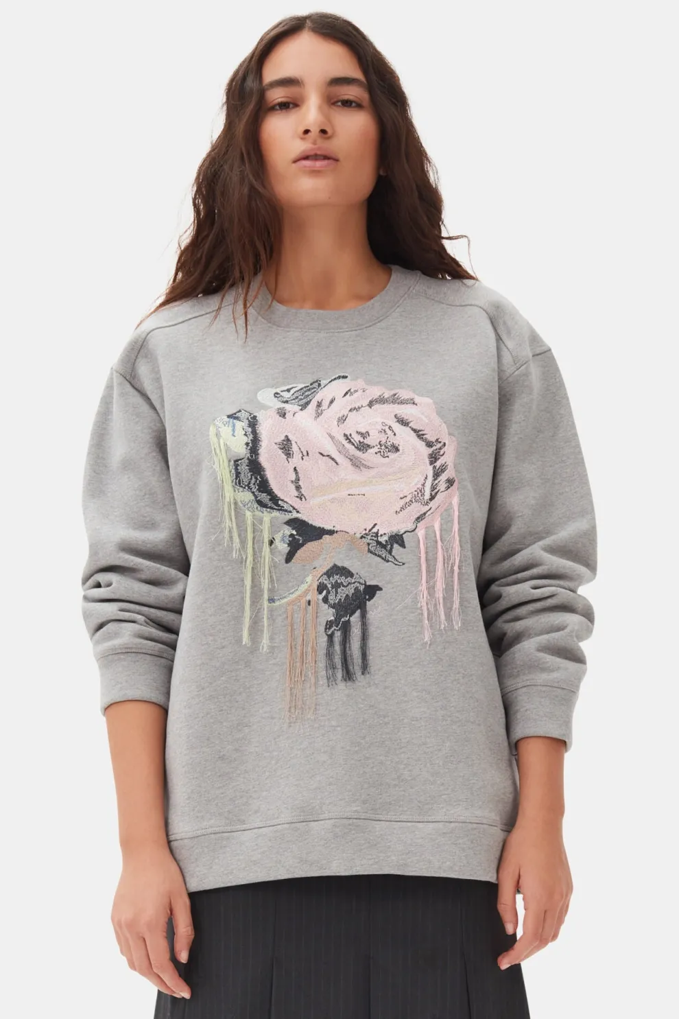 Ganni - Heavy Fleece Drop Shoulder Sweatshirt