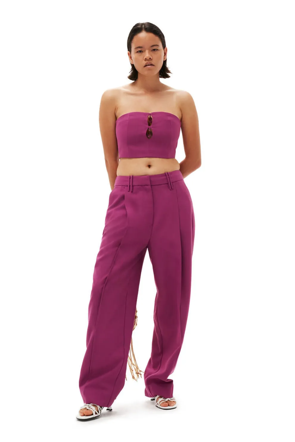 Ganni - Summer Suiting Relaxed Pleated Pants